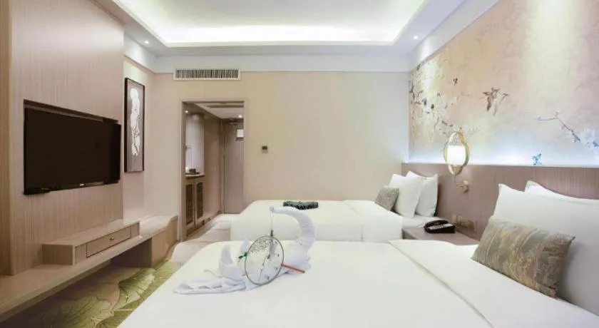 Bed in Meiyuan Hotel Hangzhou