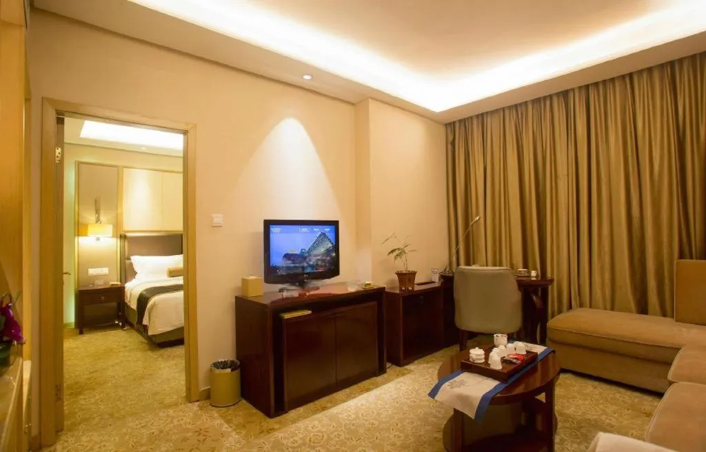 Bed in Meiyuan Hotel Hangzhou