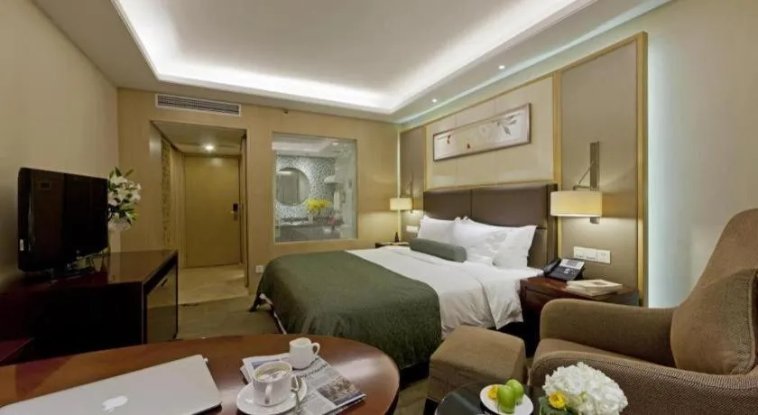 Bed in Meiyuan Hotel Hangzhou