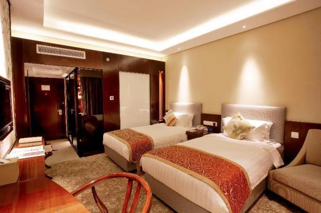 Bed in Meiyuan Hotel Hangzhou