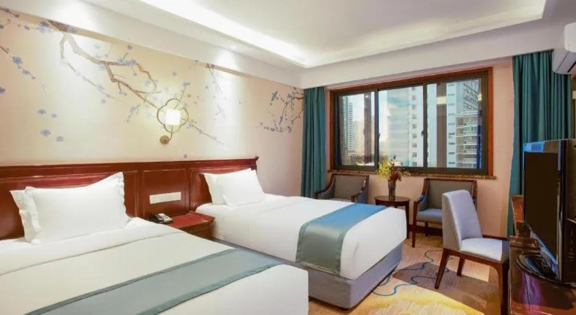 Bed in Meiyuan Hotel Hangzhou