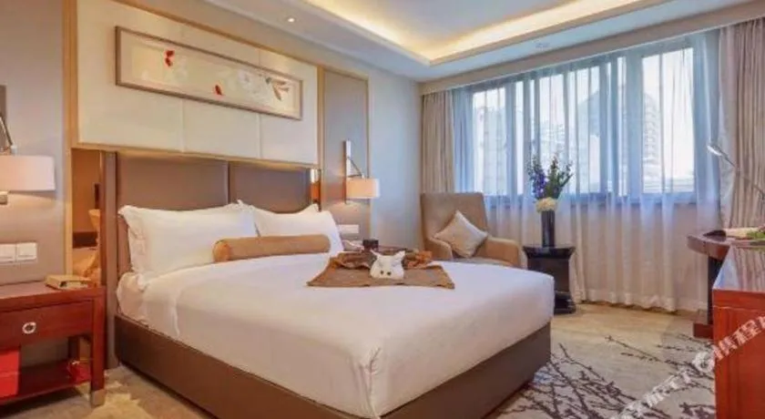 Bed in Meiyuan Hotel Hangzhou