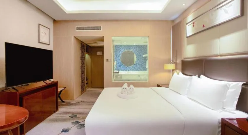 Bed in Meiyuan Hotel Hangzhou