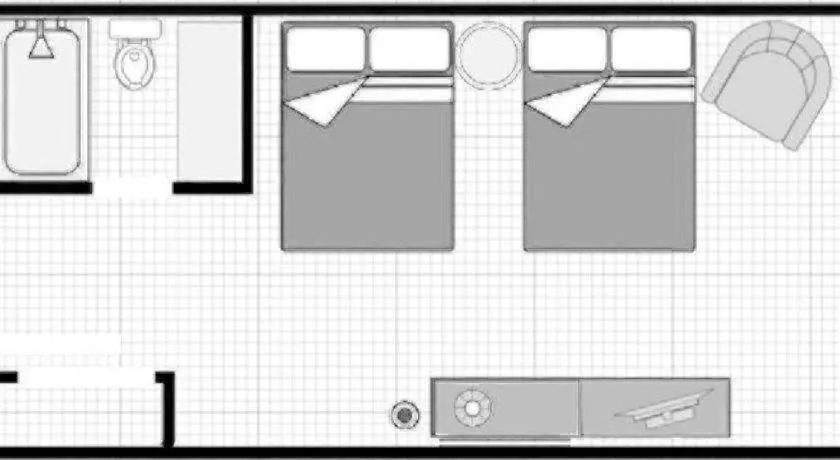 Bed in Adam's Mark Hotel & Conference Center