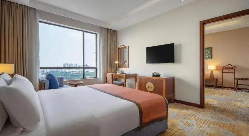 Bed in BaoHua Harbour View Hotel Bed in BaoHua Harbour View Hotel