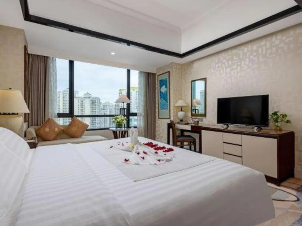 Bed in Hainan Junhua Haiyi Hotel