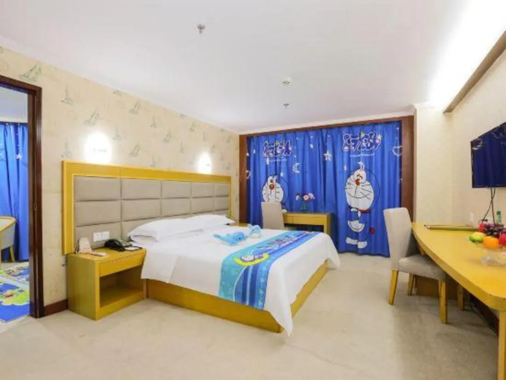 Bed in Xiamen Plaza Hotel