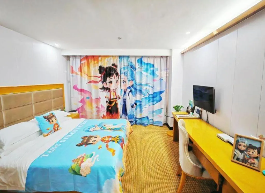 Bed in Xiamen Plaza Hotel