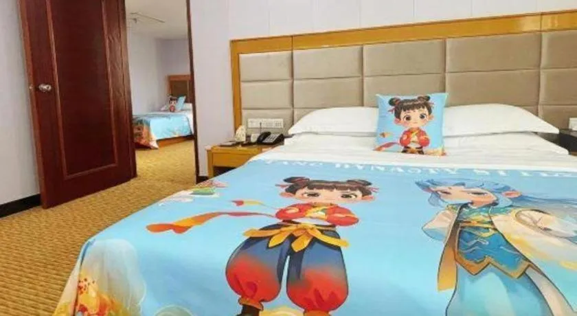 Bed in Xiamen Plaza Hotel