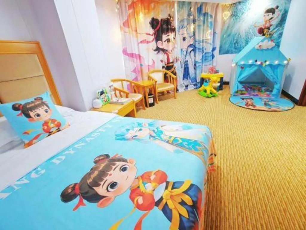 Bed in Xiamen Plaza Hotel