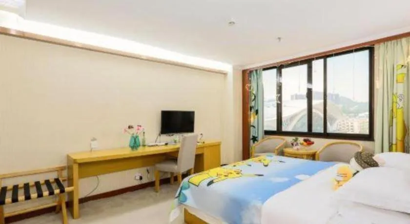 Bed in Xiamen Plaza Hotel