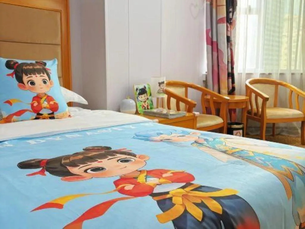 Bed in Xiamen Plaza Hotel