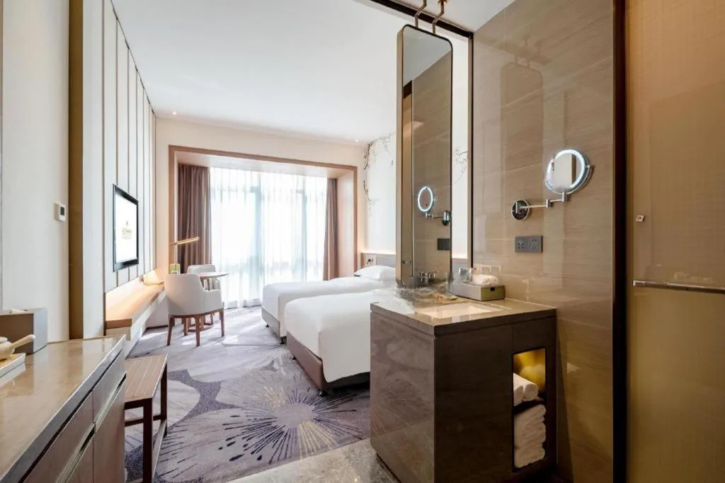 Bed in Fliport Garden Hotel Xiamen Airport