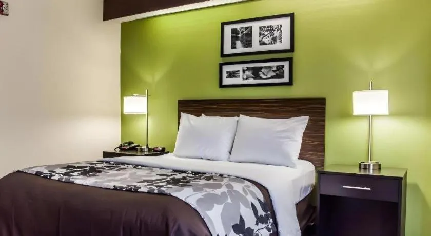 Bed in Sleep Inn Airport - Billy Graham Parkway