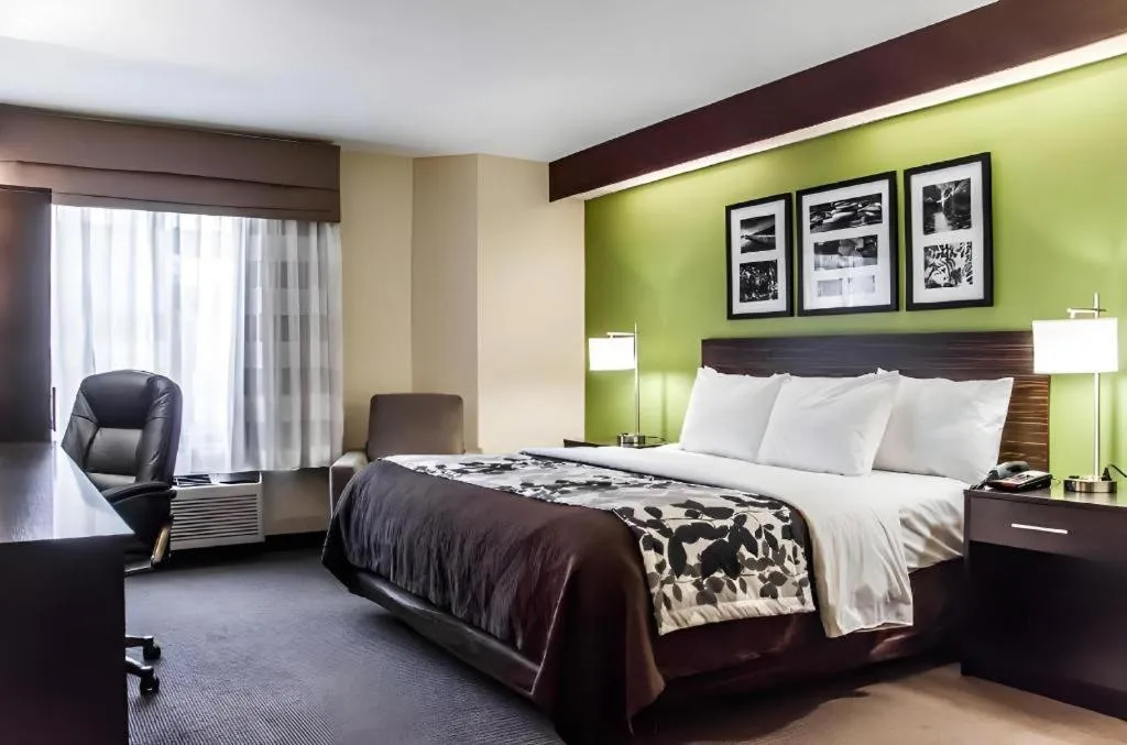 Bed in Sleep Inn Airport - Billy Graham Parkway