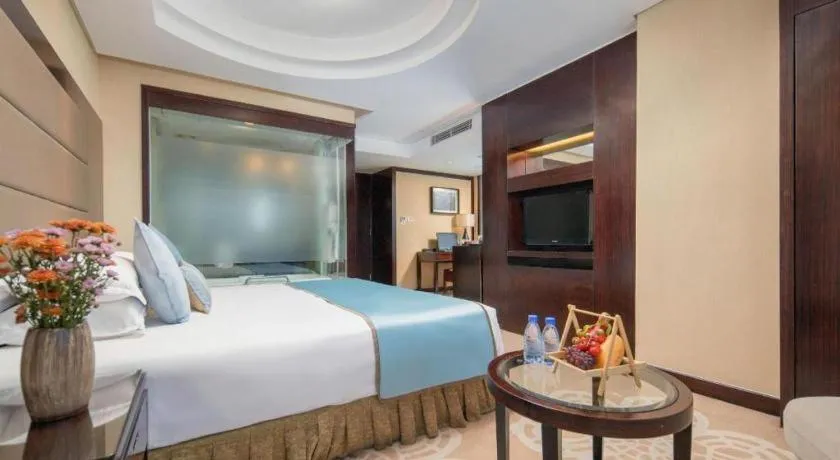 Bed in Yiwu Yimei Plaza Hotel