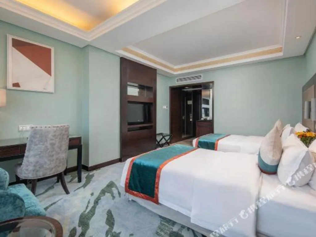 Bed in Yiwu Yimei Plaza Hotel