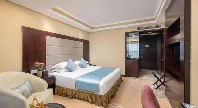 Bed in Yiwu Yimei Plaza Hotel Bed in Yiwu Yimei Plaza Hotel