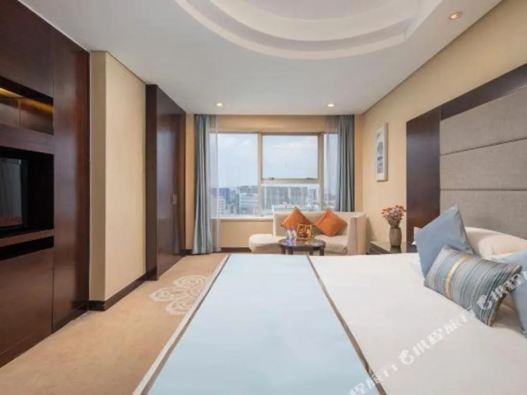 Bed in Yiwu Yimei Plaza Hotel