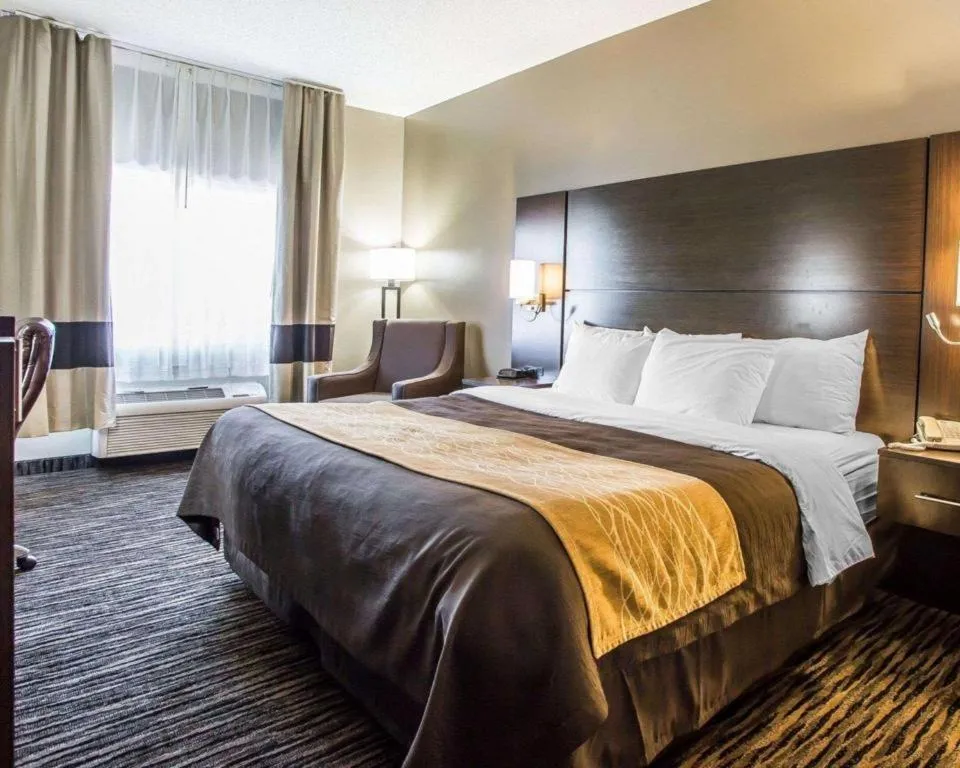 Bed in Quality Inn Dayton North - Vandalia