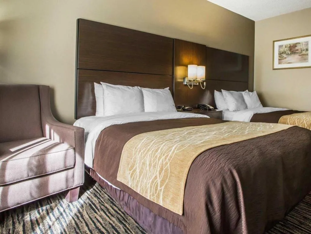 Bed in Quality Inn Dayton North - Vandalia