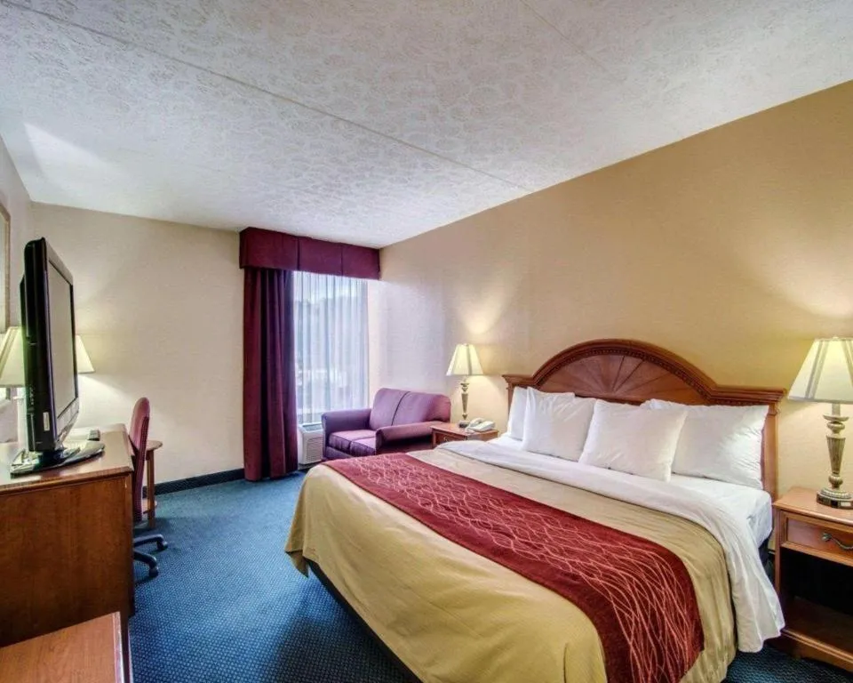 Bed in Quality Inn near Martinsville Speedway