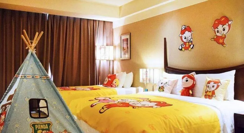 Bed in Grand New Century Hotel Binhai Tianjin