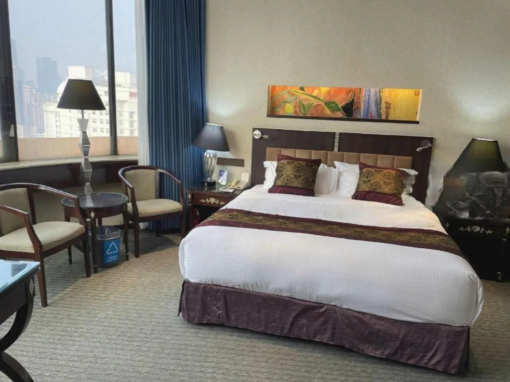 Bed in Wuhan Asia Hotel