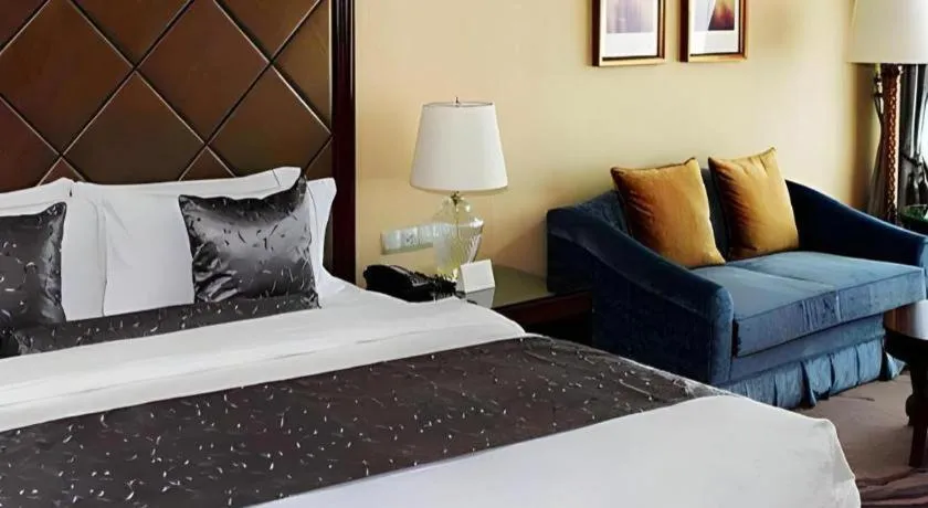 Bed in Beijing Liaoning Hotel