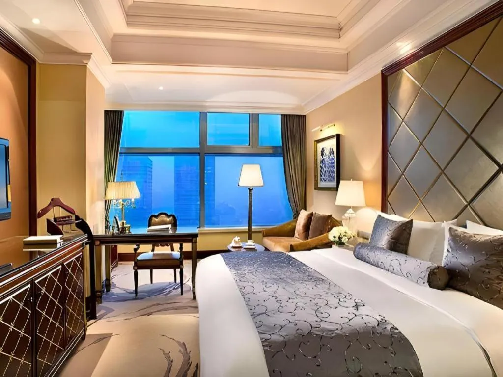 Bed in Beijing Liaoning Hotel