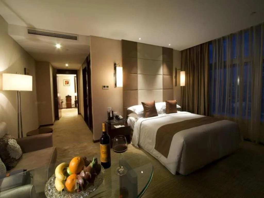 Bed in Beijing Liaoning Hotel