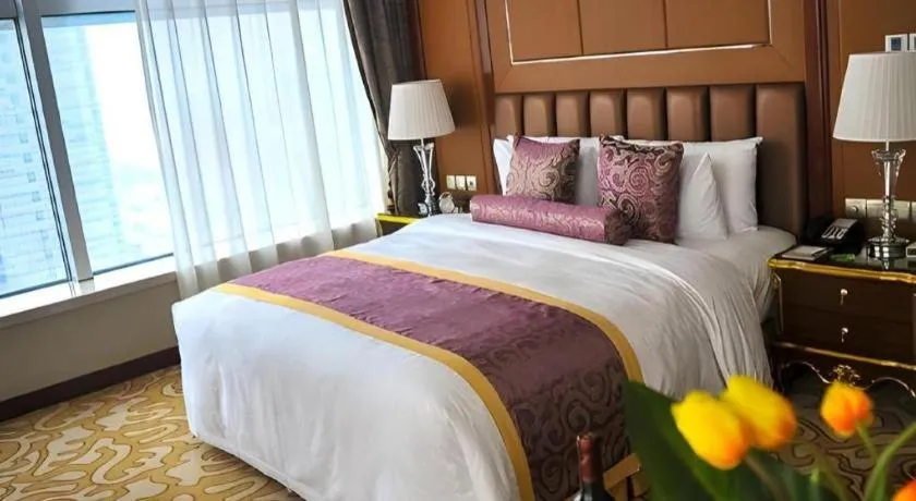 Bed in Beijing Liaoning Hotel