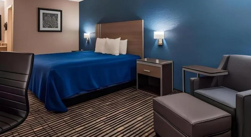 Bed in Best Western Post Oak Inn