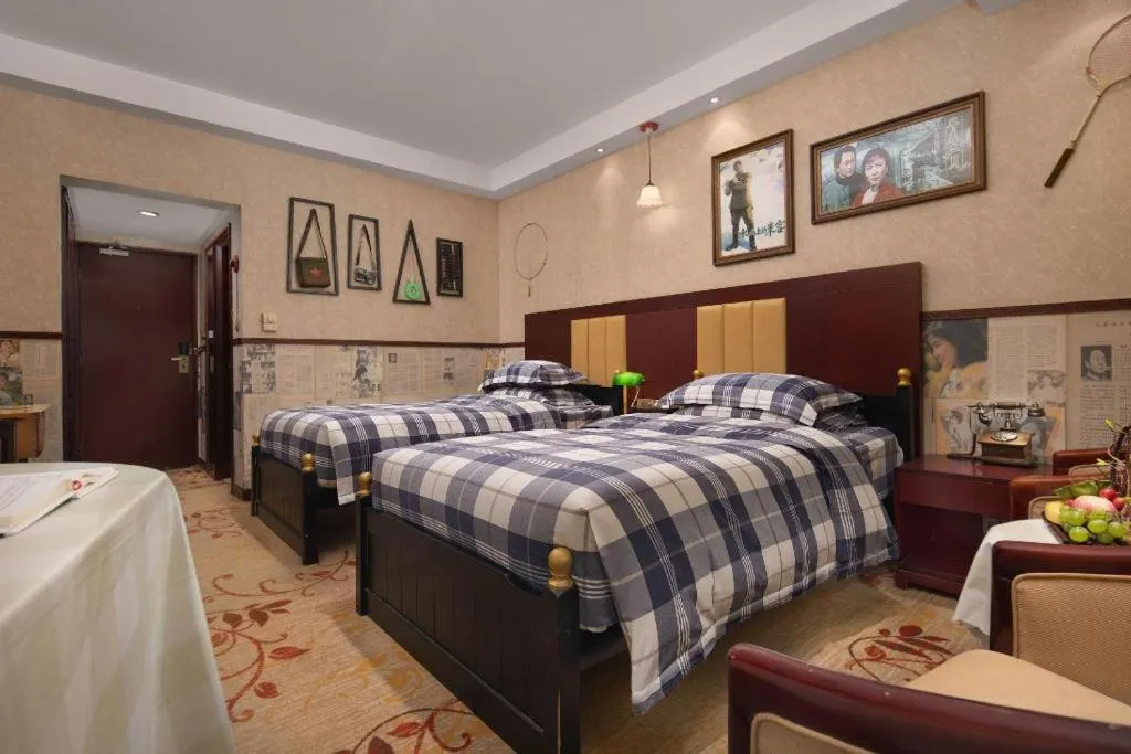 Bed in Changsha Huatian Hotel