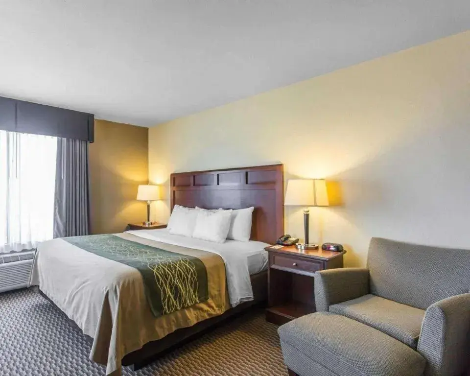 Bed in Comfort Inn & Suites Bed in Comfort Inn & Suites