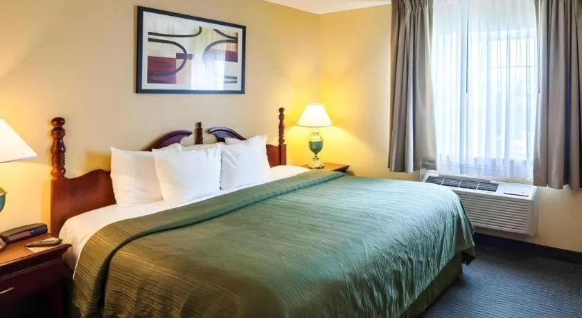 Bed in Quality Inn & Suites Lincoln North