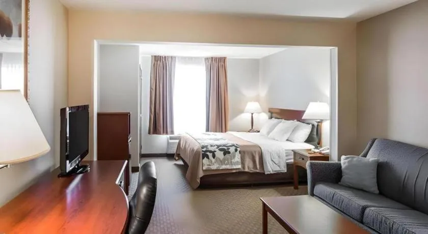 Bed in Rodeway Inn & Suites Salina South