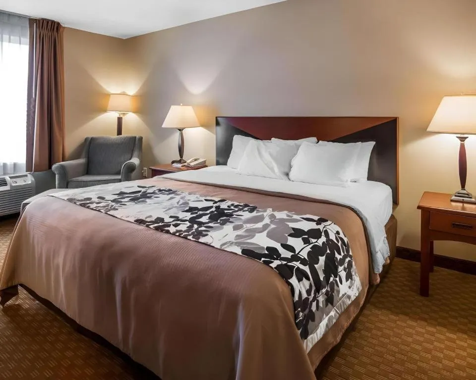 Bed in Rodeway Inn & Suites Salina South