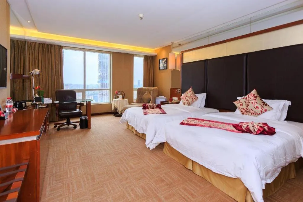 Bed in Changsha Xiaoxiang Huatian Hotel