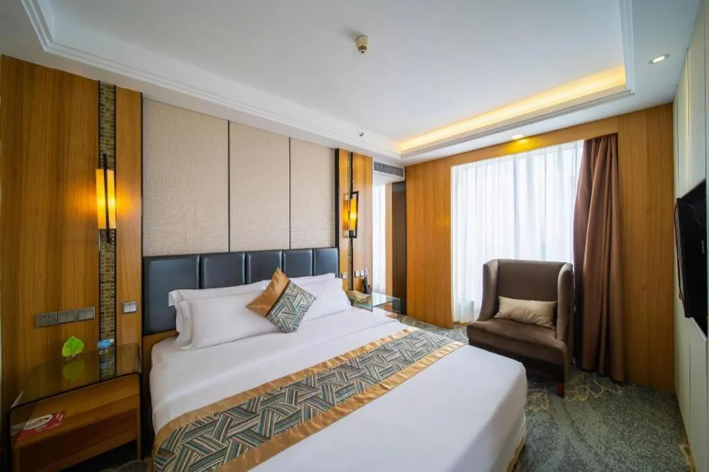 Bed in Changsha Xiaoxiang Huatian Hotel