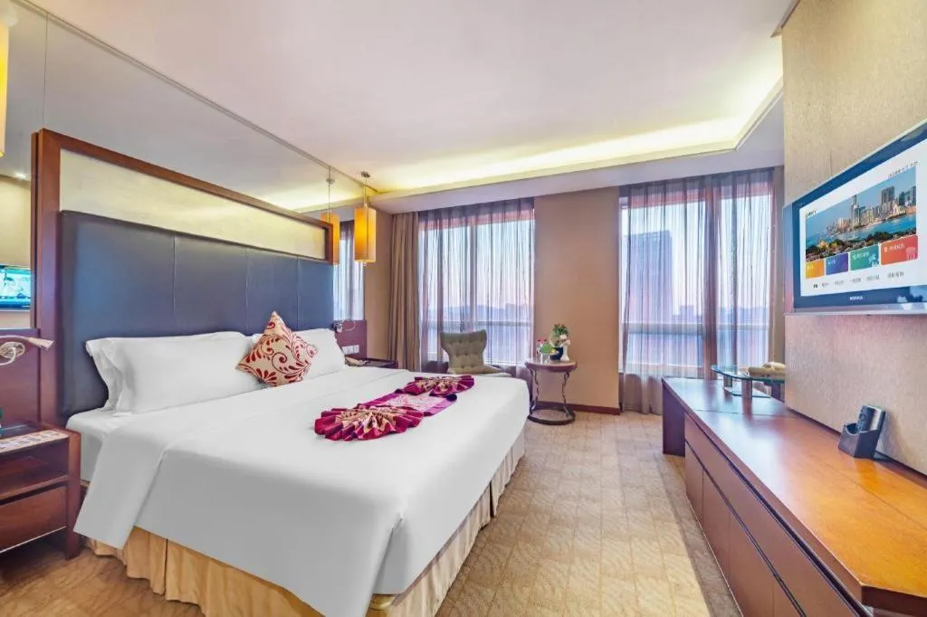 Bed in Changsha Xiaoxiang Huatian Hotel