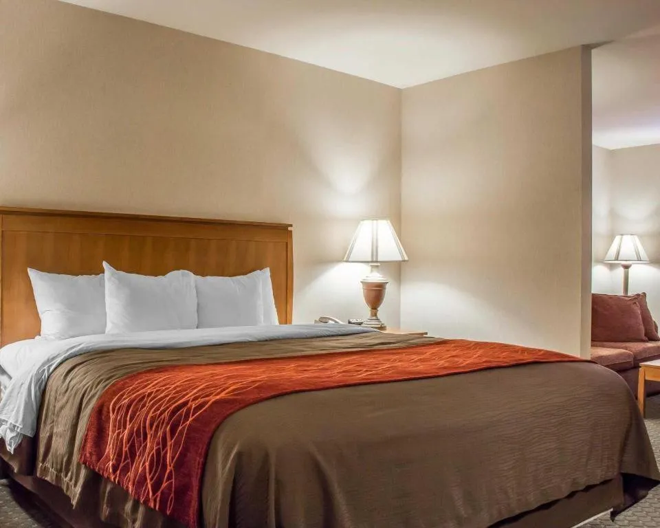 Bed in Comfort Inn and Suites Thatcher