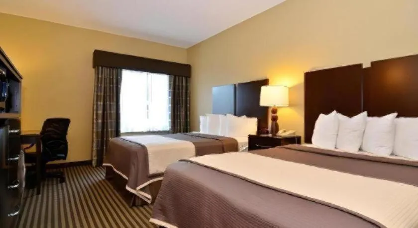 Bed in Best Western Oakdale Inn