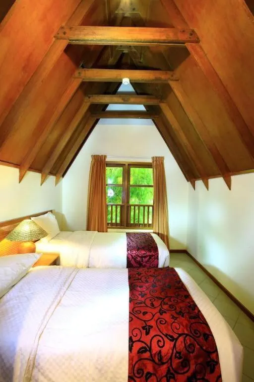 Bed in Tanjung Lesung Beach Hotel