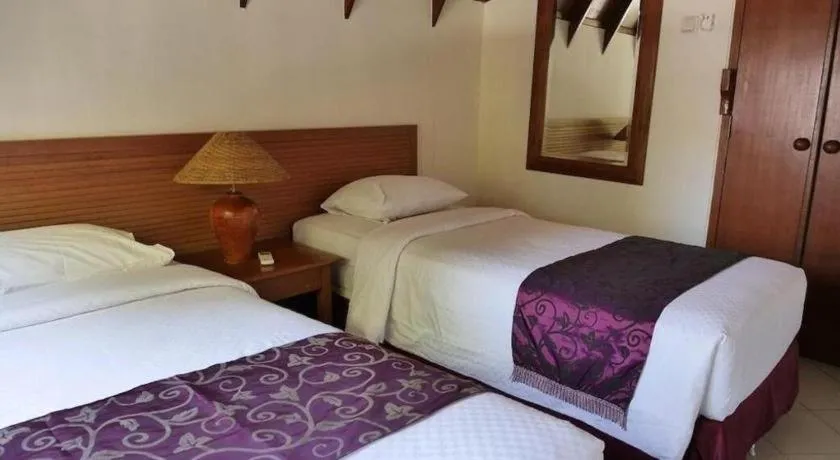Bed in Tanjung Lesung Beach Hotel