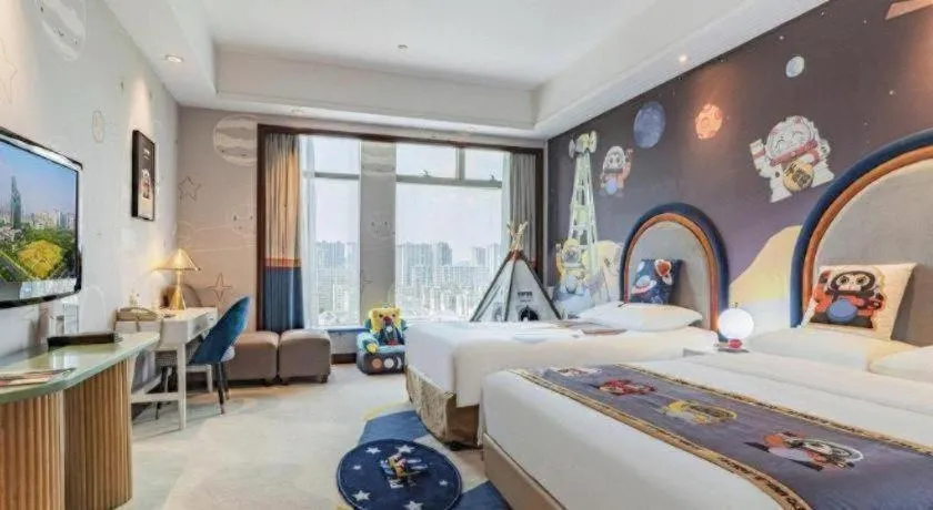 Bed in New Century Grand Hotel Zhuji Yaojiang