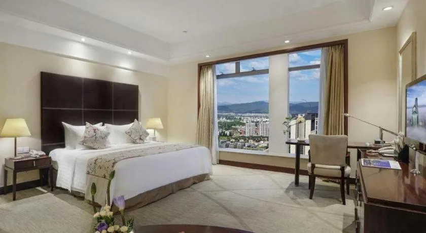 Bed in New Century Grand Hotel Zhuji Yaojiang