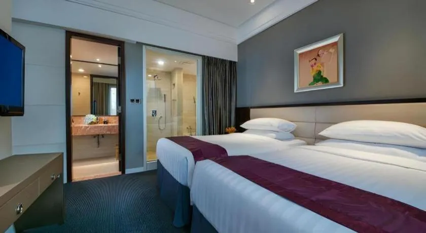 Bed in New Century Manju Hotel Shanghai New International Expo Center