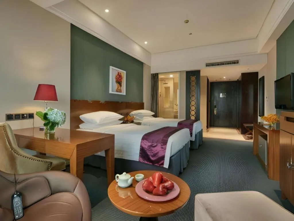 Bed in New Century Manju Hotel Shanghai New International Expo Center