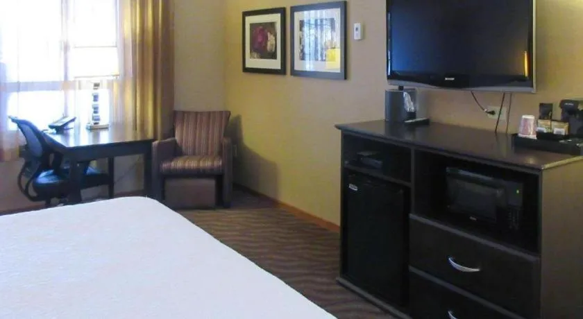 Bed in Quality Inn & Suites Detroit Lakes